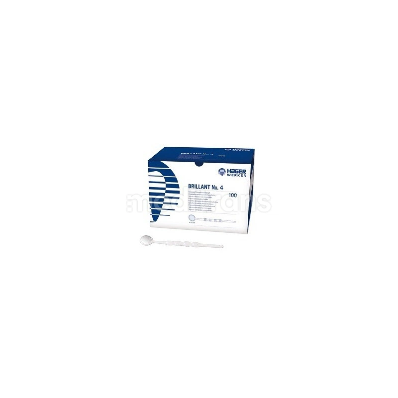 Одноразовые зеркала белый бриллиант 4 100 шт