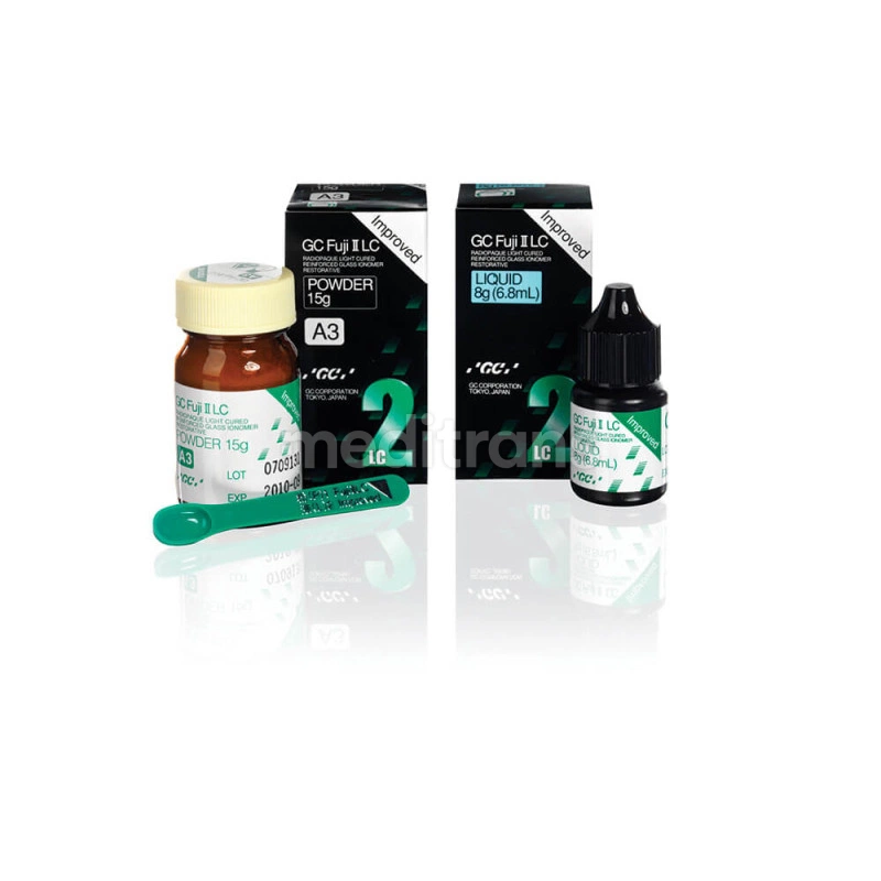 Fuji II LC Improved-набор из 3 x порошок + 2 жидкости