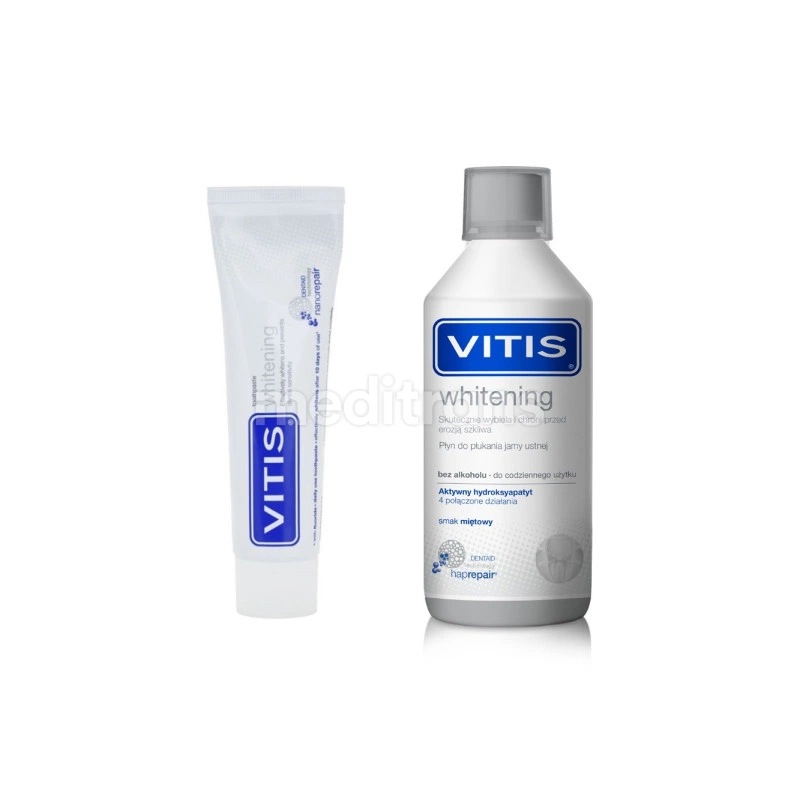 VITIS Whitening Kit паста + жидкость (100 мл + 500 мл)