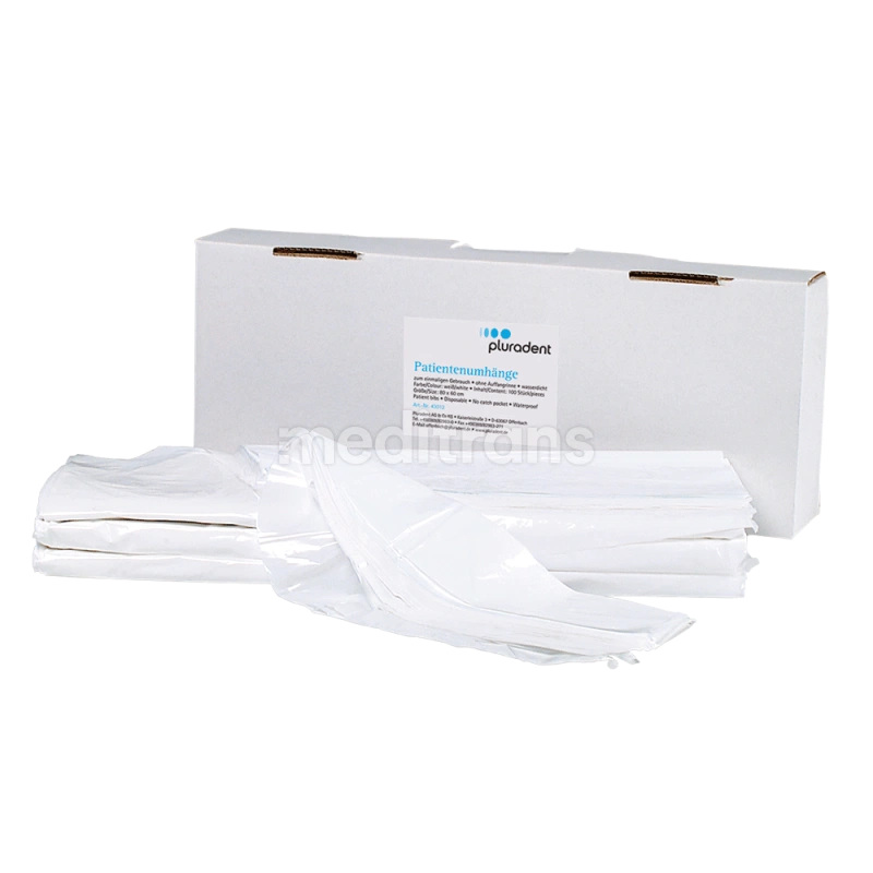 Слюнявчики для пескоструйной обработки PluLine White 80 x 60 см 100 шт.