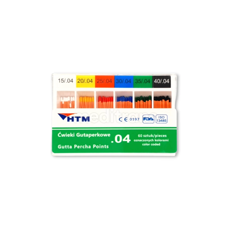 Шпильки гуттаперчи HTM 04