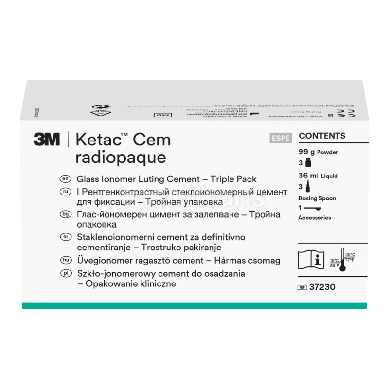 Ketac Cem Radiopaque 3 x (33 г+12 мл) клинический набор