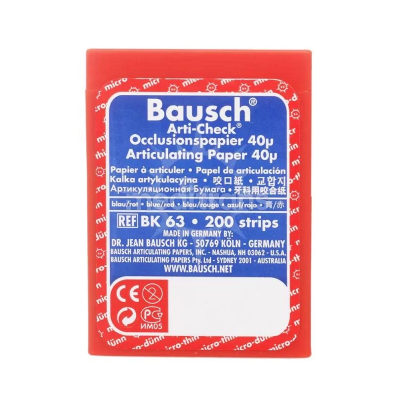 Калька Bausch BK63 40μ сине-красный