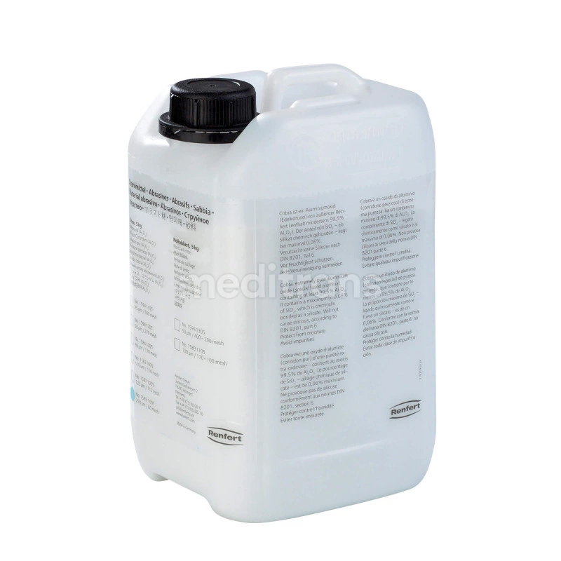 Песок для пескоструйной машины Cobra 90μm белый 5 кг