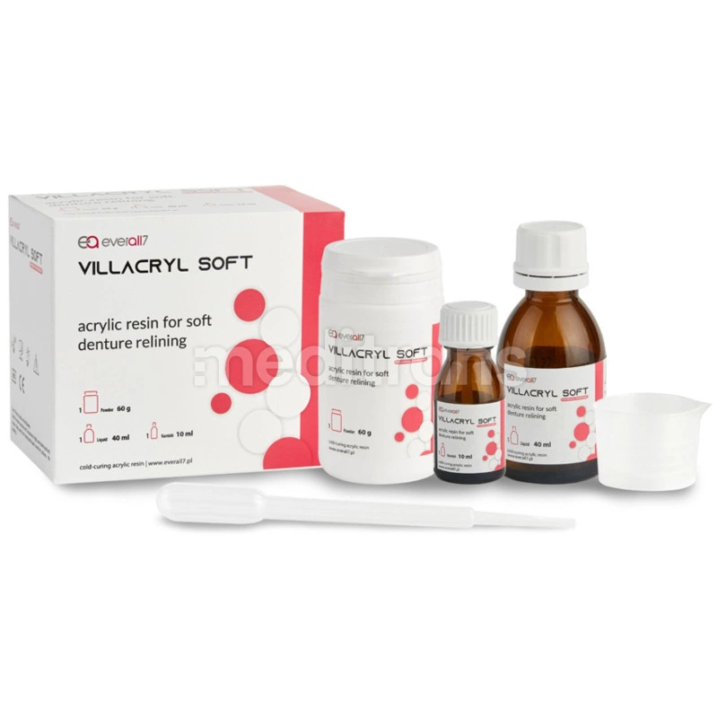 Жидкий клей Villacryl Soft, 40 мл + порошок, 60 г + лак, 10 мл