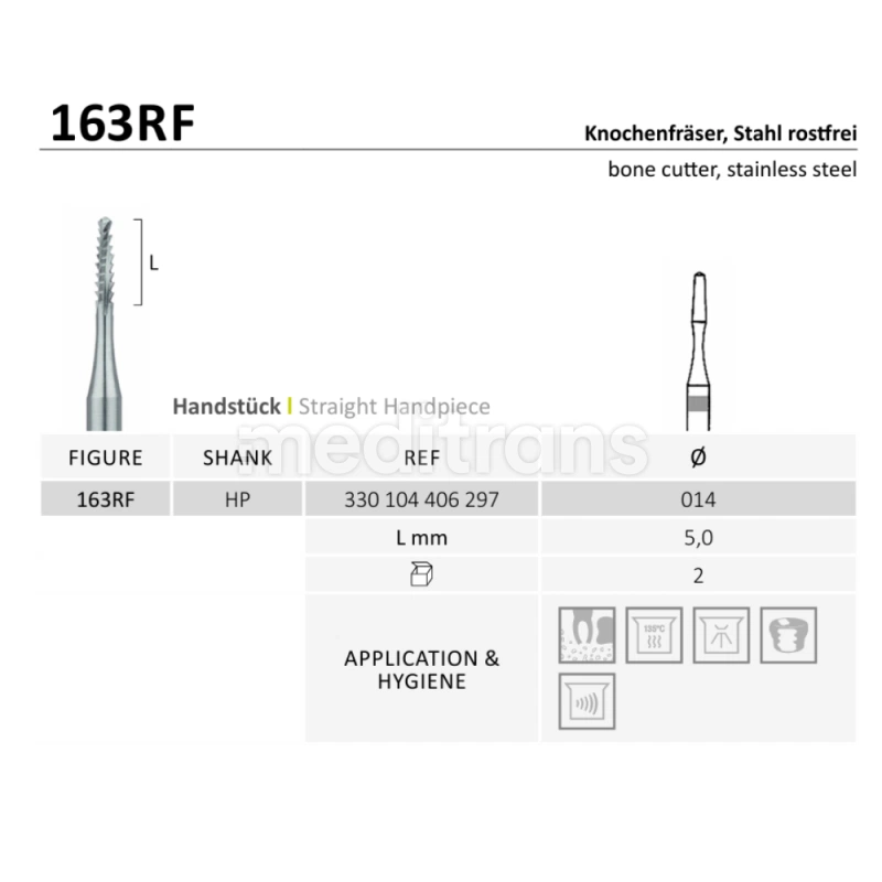 Jota Lindemann bone cutter хиругическая нержавеющая сталь 2 шт.