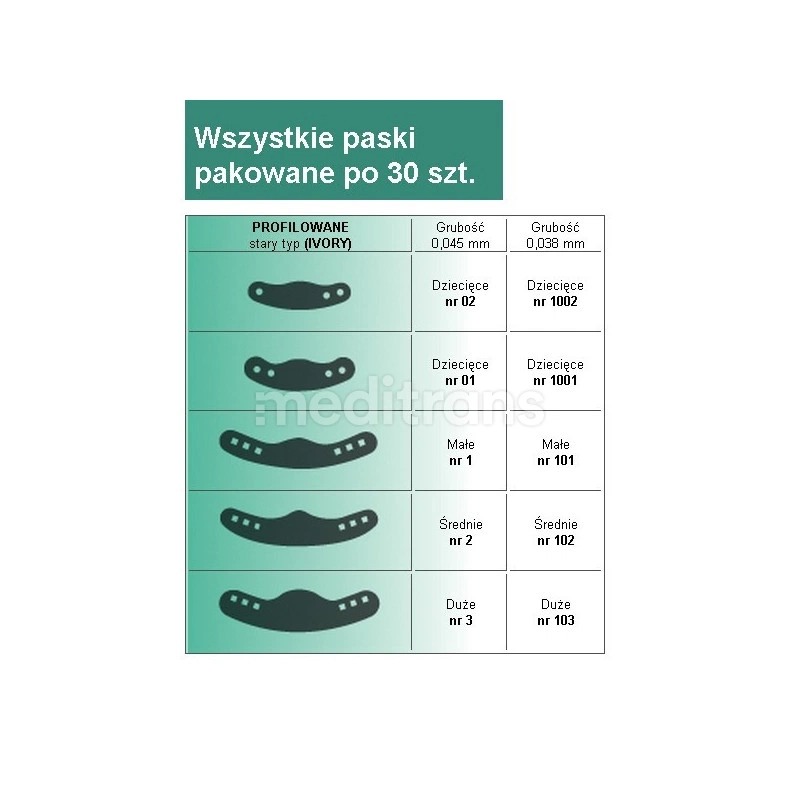 Полоски для формовки (слоновая кость)