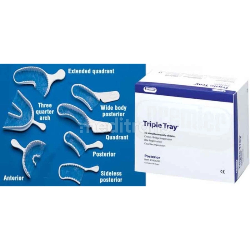 Выдавливаемые ложки Triple Tray Extended Quadrant