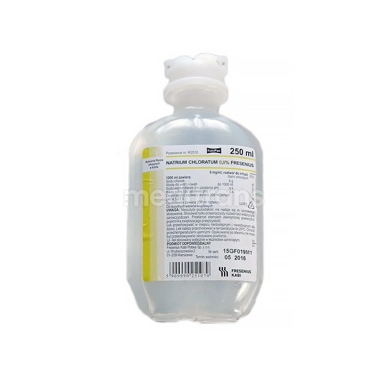 Natrium chloratum 0,9% раствор для инфузии Fresenius 250 мл