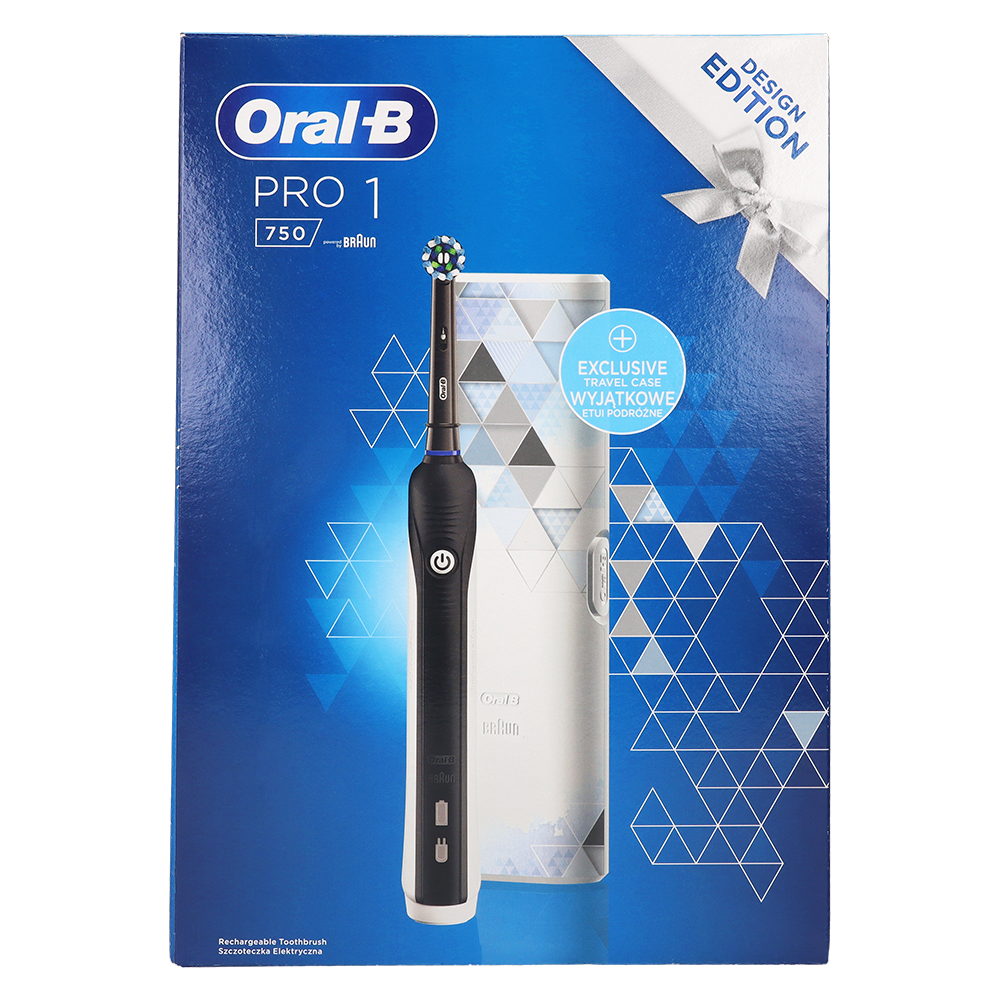 Электрическая зубная щетка PRO 1 750 + дорожный футляр Oral-B