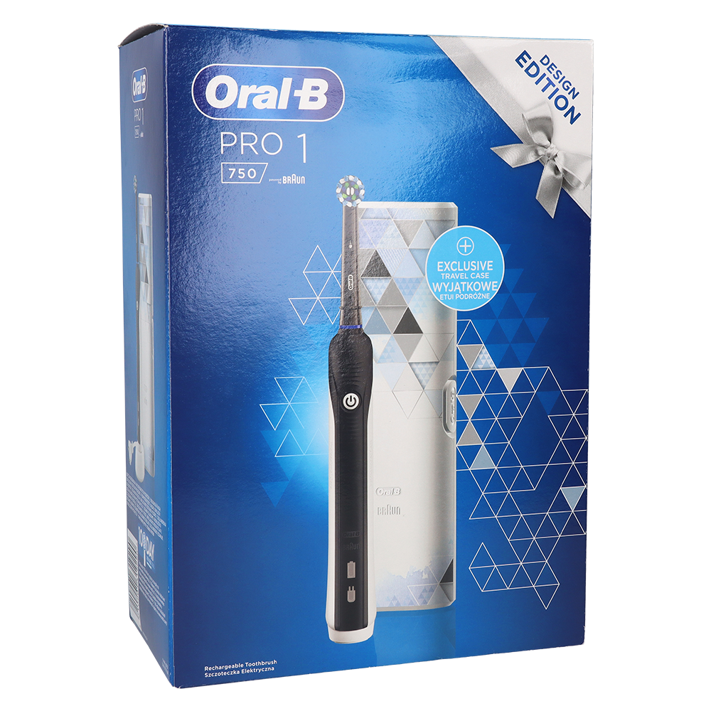 Электрическая зубная щетка PRO 1 750 + дорожный футляр Oral-B