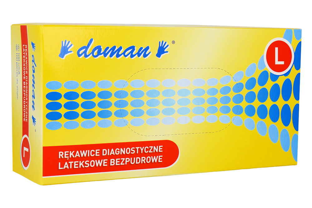 Перчатки латексные неопудренные, 100 шт.