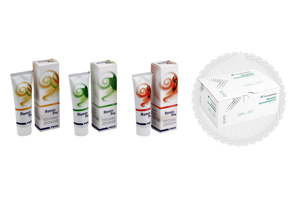 Салфетки стоматологические Remin Pro 40 г х 3 шт - Белый.