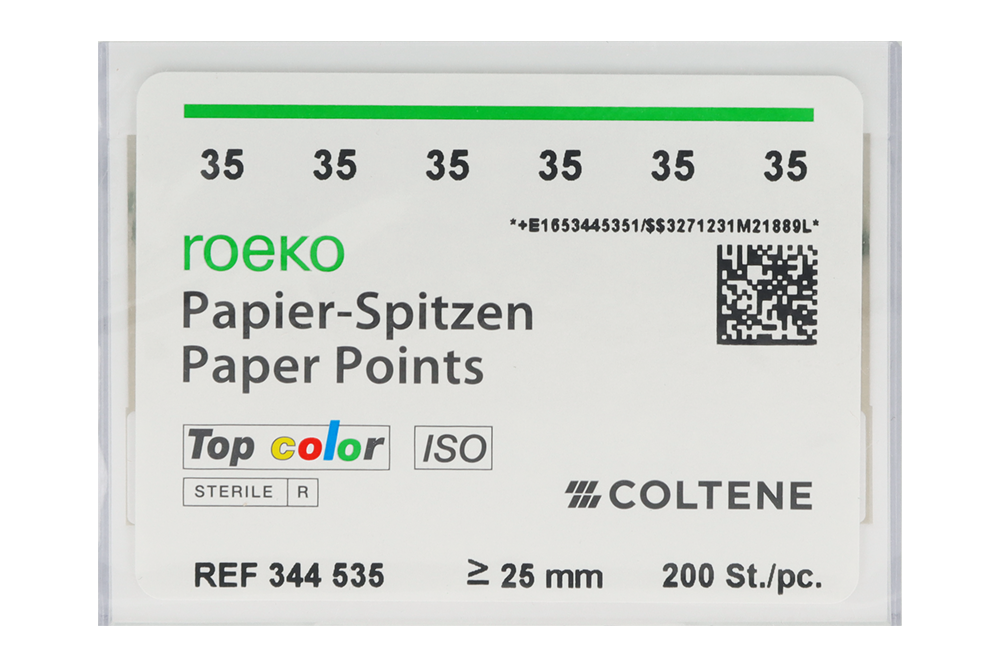 Бумажные штифты Roeko 2% Coltene