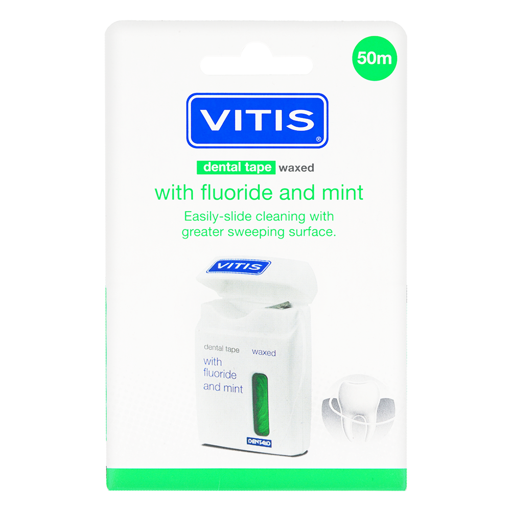 Вощеная стоматологическая лента 50 м VITIS