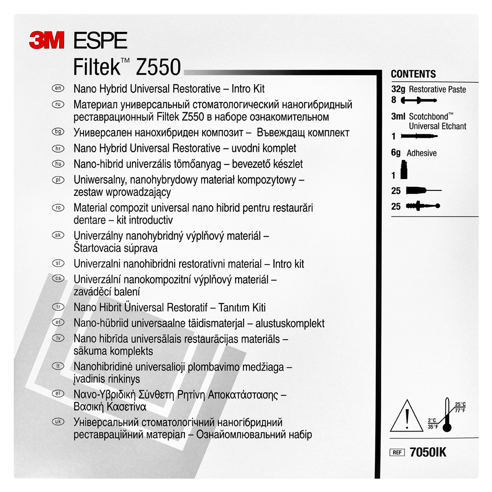 Набор Filtek Z550 (8 × 4 г + Adper Single Bond 6 мл) 3M