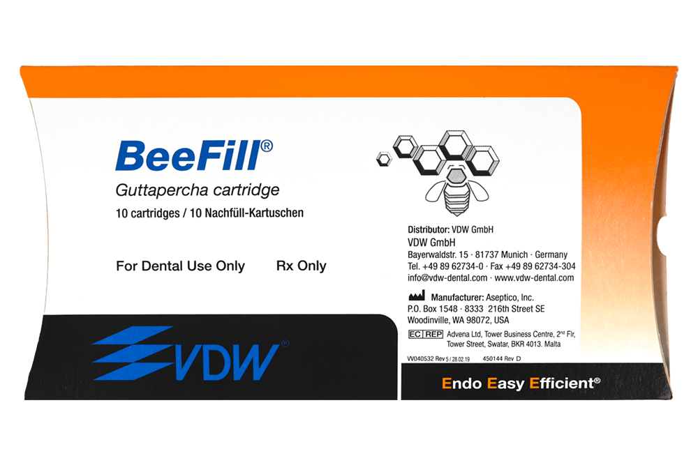 Гуттаперчевые картриджи BeeFill 10 шт.