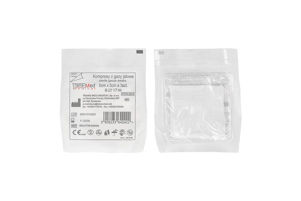 Стерильные марлевые салфетки 3 шт. Trans-Med