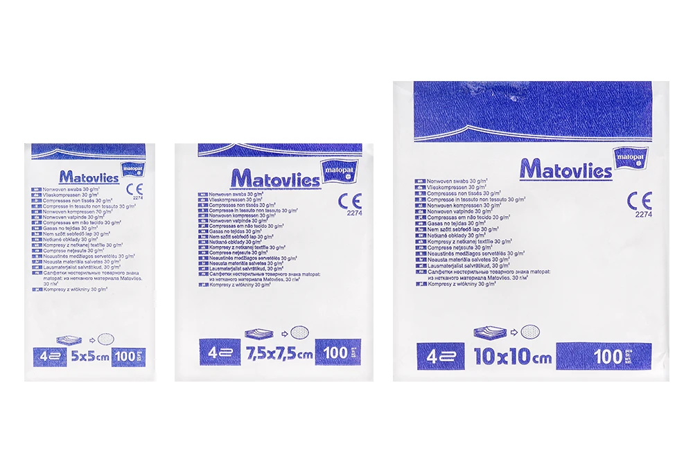 Нетканые нестерильные салфетки 100 шт. Matopat