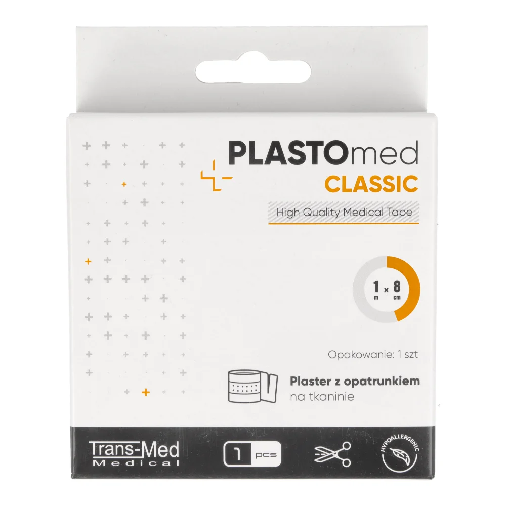 Пластырь с подушечкой отрезной 1 м Trans-Med