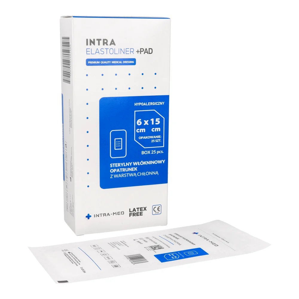 Пластырь с впитывающей подушечкой 25 шт. Intra-Med