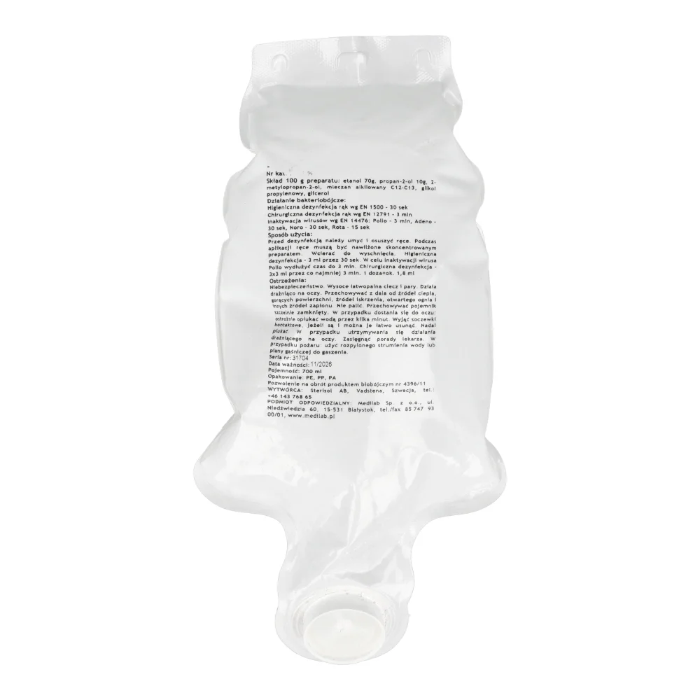 Sterisol Preop закрытая система 700 мл MediLab