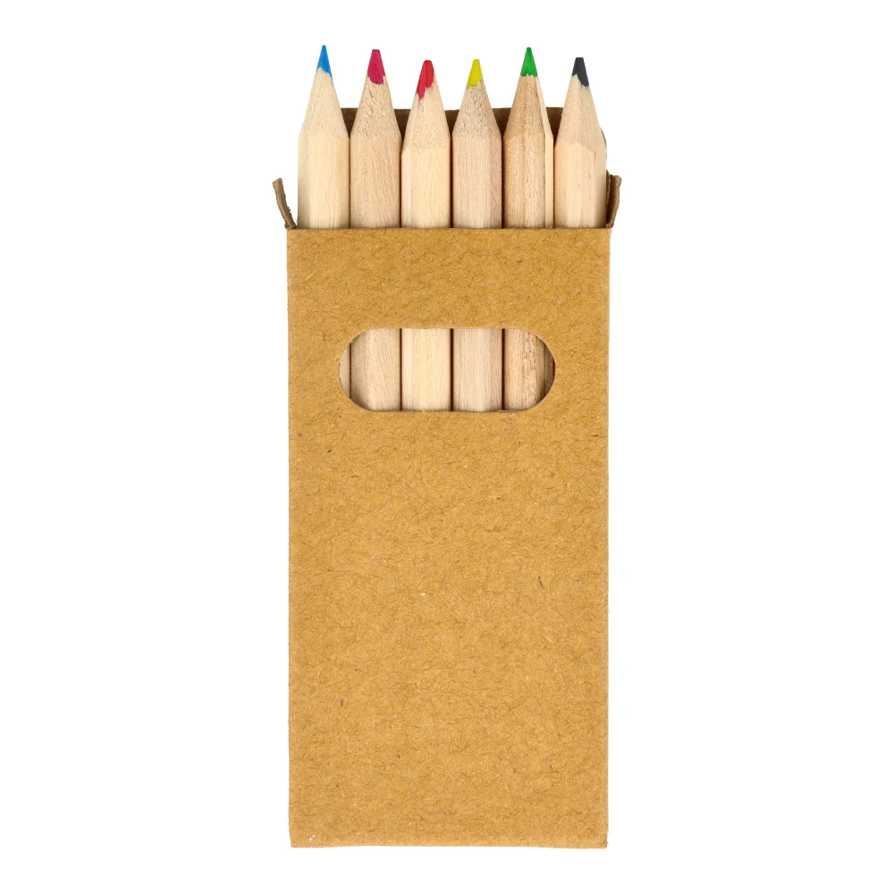 Игрушка — Мини цветные карандашики деревянные 6 шт.