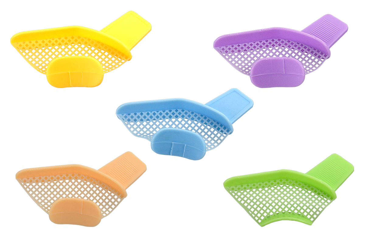 Эластичные половинные оттискные ложки микс, 20 шт. Cotisen